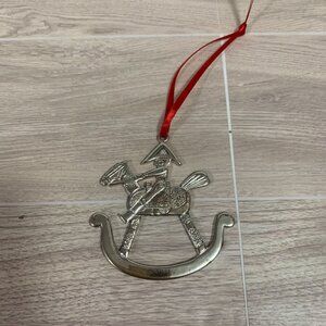 Vintage Hand And Hammer Toy Soldier Rocking Horse Ornament